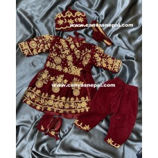 BABY GIRL PASNI DRESS SET (RED) SALE (WAS $162.99)
