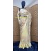 PURE SHIMMER SILK SAREE (LIGHT YELLOW COLOR)