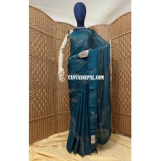 Zilmil Sari (With Unstitched Blouse) Turkish Green