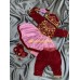 BABY GIRL PASNI DRESS SET (PURPLE AND MARUN)