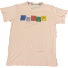 Dhwaja Print T-shirt (Light Pink)